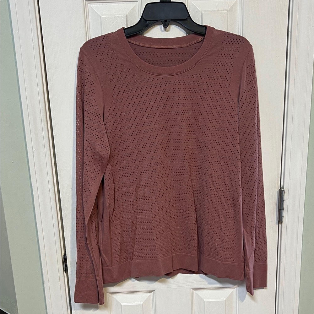 Lululemon Breeze By Long Sleeve - Dark Mauve